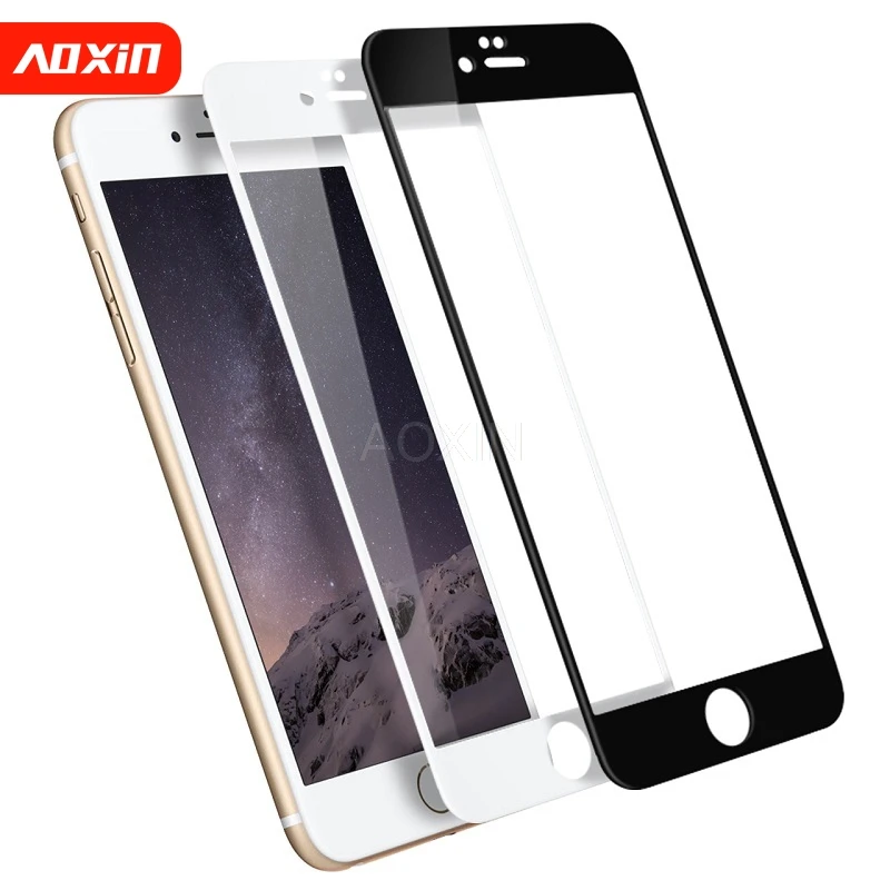 Полное покрытие из закаленного стекла для iPhone X Xr XS 11 Pro Max 6 6s 7 8 Plus Защита экрана s