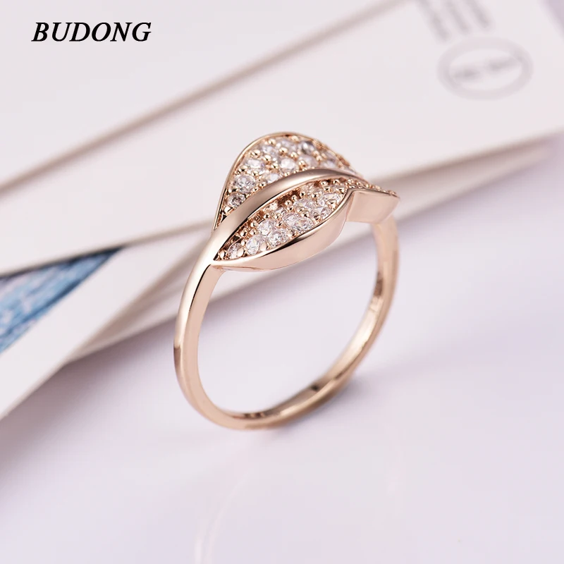 Женское Винтажное кольцо на палец BUDONG серебряное с фианитом|finger ring|wedding rings for