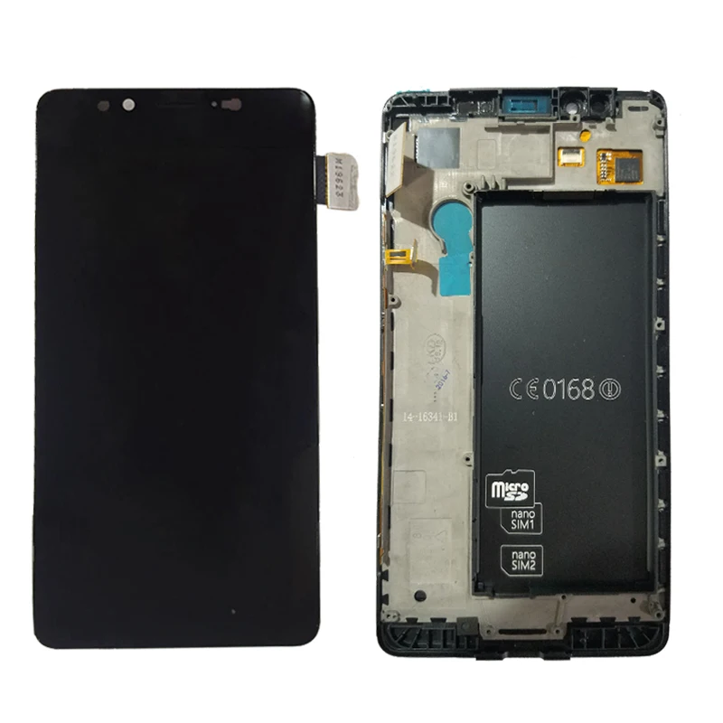 Полный ЖК дисплей с сенсорным экраном дигитайзер в сборе для Nokia Lumia 950 рамкой