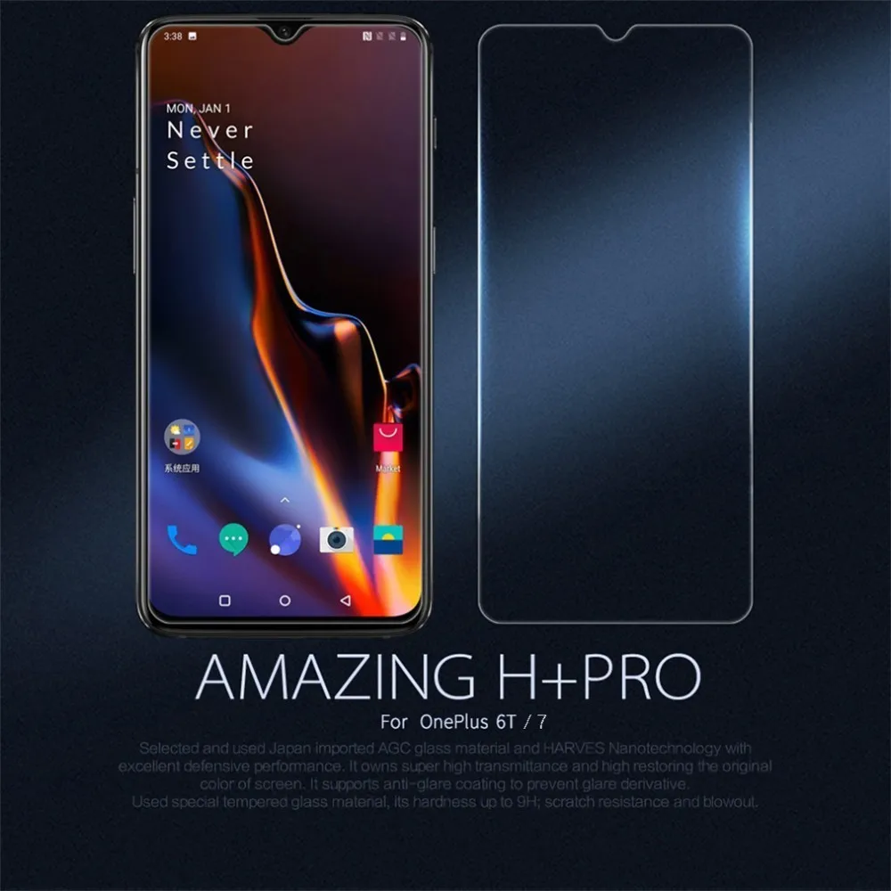 Закаленное стекло для Oneplus 7T 7 закаленное Nillkin Amazing H + Pro 0 2 мм Защита экрана 6T |