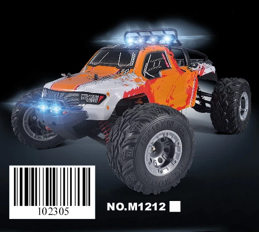 Новое поступление 1:12 масштабная большая Радиоуправляемая машина 2,4G 4WD RTR 45 км/ч высокая скорость RC Дрифт автомобиль внедорожный пульт дистанционного управления багги с светодиодный подсветкой - Цвет: M1212