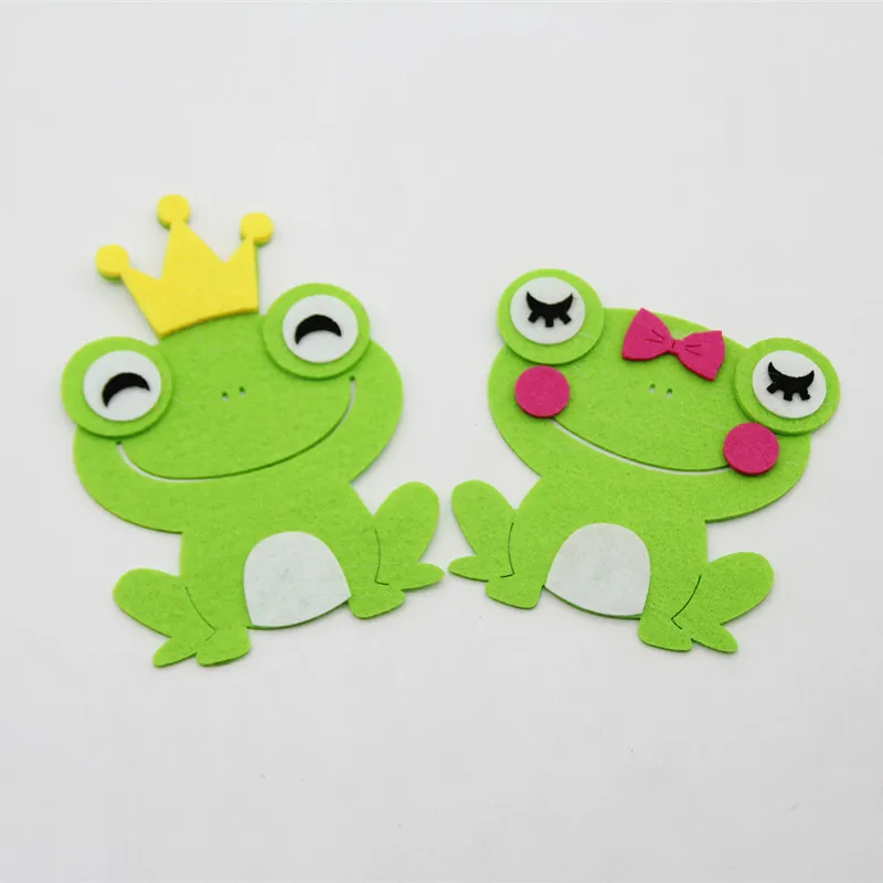2 шт. Милая лягушка ткань фетр резка DIY игрушка ручной работы швейная ткань ремесла детская головоломка подарок декор комнаты Кабинет инструменты