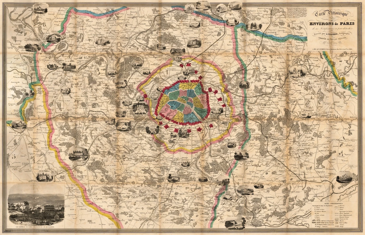 ВИНТАЖНЫЙ ПЛАКАТ с картой мира Швейцария (1851) классические картины на холсте