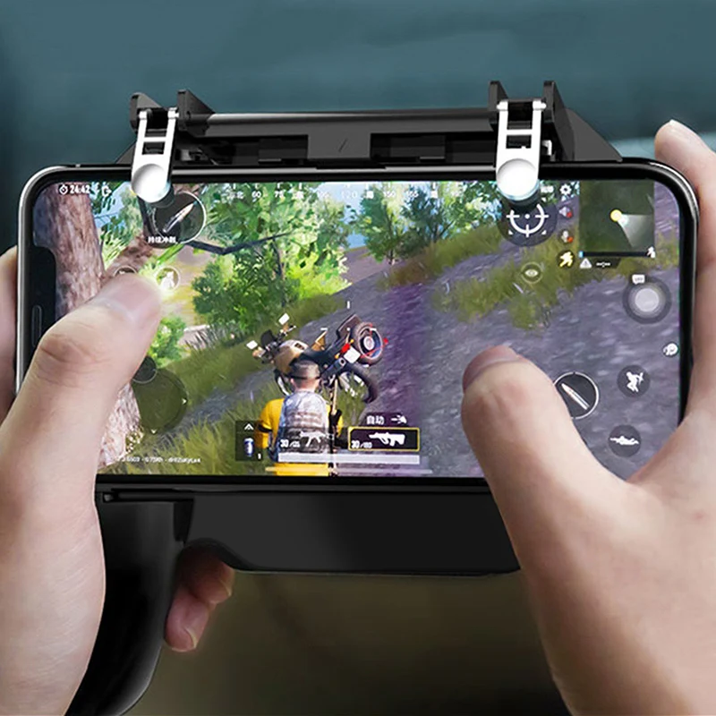 Контроллер pubg геймпад джойстик R1 L1 шутер игровой джойстик pad кулер вентилятор с 2000/4000 мАч power Bank для iPhone android телефон