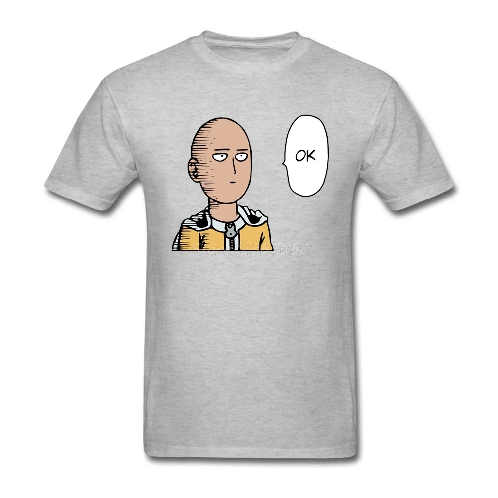 One Punch Man Футболка размера плюс короткий рукав Для Мужчин's Футболки Поп крутая