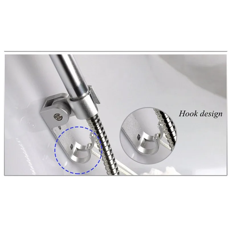 Wall mounted Aluminum shower head holder Bathroom fixture kits Adjustable support 2 kinds | Обустройство дома