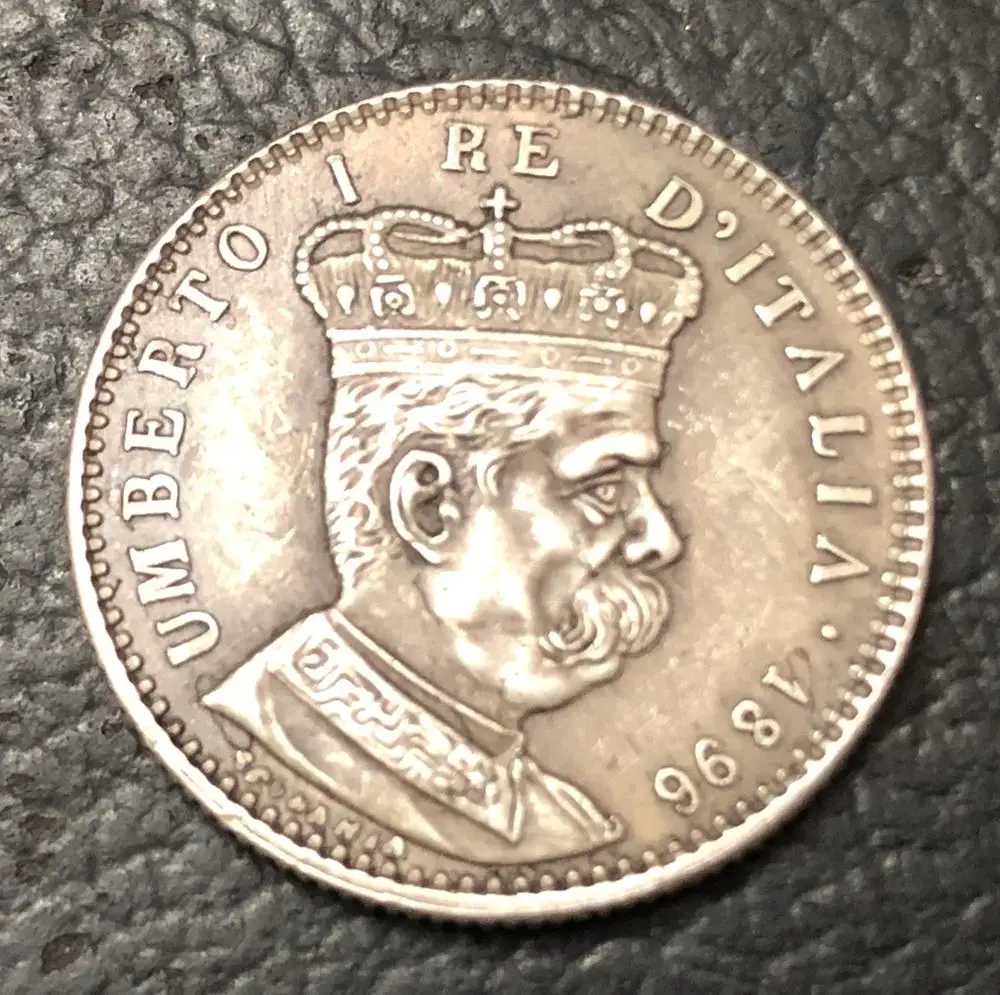 1896 Эритрея 1 Лира Umberto I Серебряная копия монеты|coin dispenser|coin tagsilver teapots for sale |