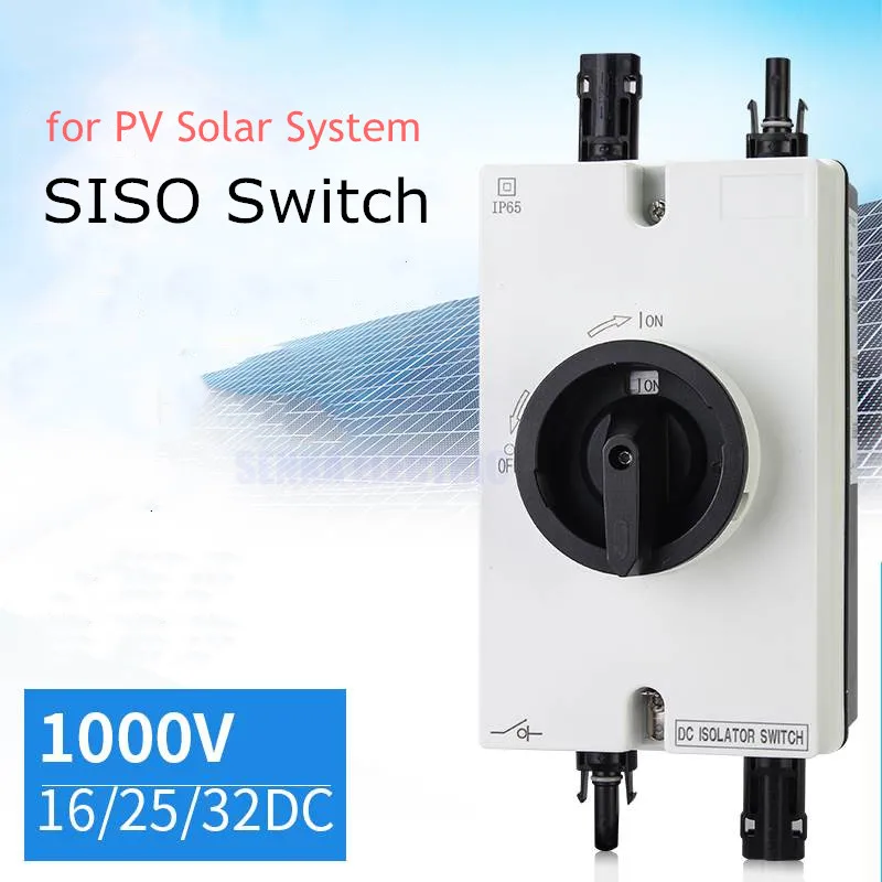 Водонепроницаемый изоляционный переключатель IP66 SISO 1000 В постоянного тока 32 А с