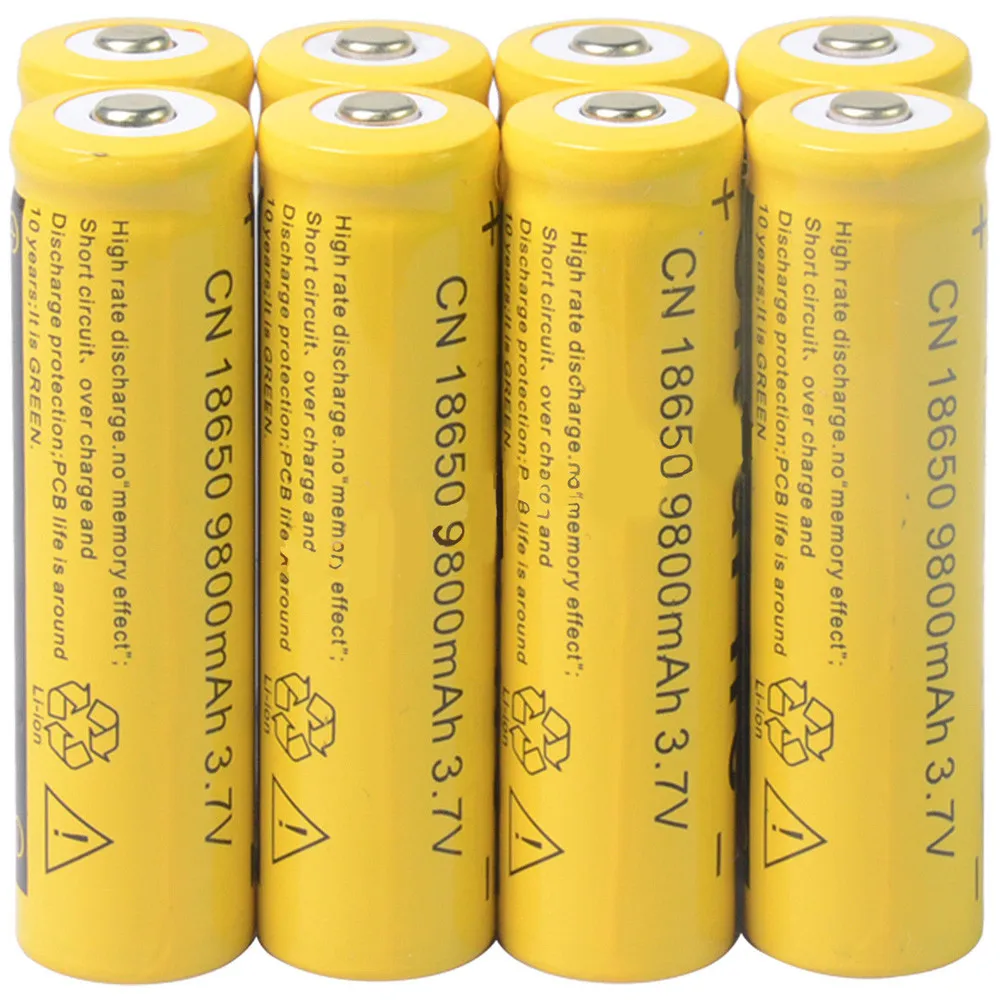 CARPRIE 8 шт 3 7 V 18650 9800mah литий-ионная аккумуляторная батарея для светодиодного