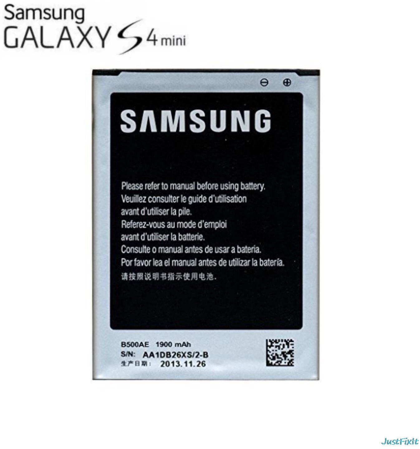 Оригинальный B500AE Сменный аккумулятор для samsung GALAXY S4 Mini I9190 I9192 I9195 I9198 B500BE