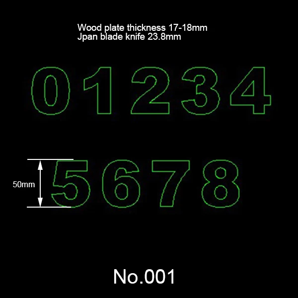 

Комплект лазерных штампов RCIDOS для кожи, набор цифр 0-8