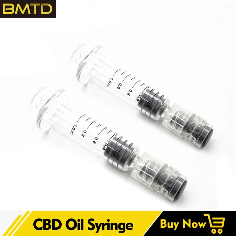1 мл Luer Lock шприц mark tip для электронных сигарет масляный картридж стеклянный CBD