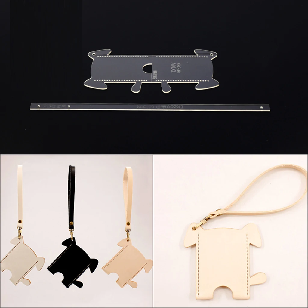 2 шт./компл. акриловый чехол для карт с изображением собаки Чехол трафарет сделай