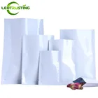 100 шт. блестящие подарочные пакеты из белой алюминиевой фольги с открытым верхом, Травяные специи, медицинский порошок, капсулы для шампуня, пробная упаковка