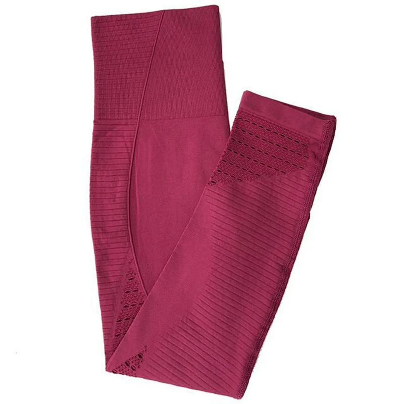 Wine Red Попробуйте BN фитнес одежда леггинсы твердые леггинсы с высокой талией высокая эластичность дышащие Повседневные тренировки Леггинсы для женщин - Цвет: Wine Red