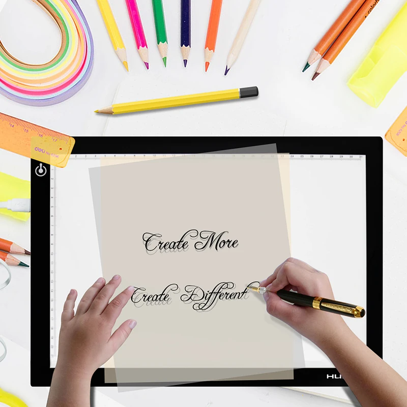 Kopen Huion Nieuwe A2 Led Tracing Boards Ultra Dunne Licht Pads Professionele Animatie Tracing Light Dozen Led Light Pad Panelen