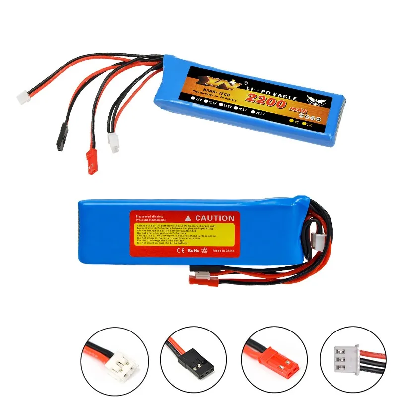 Аккумулятор Lipo Rc 7 4 В 2200 мАч 8C 2S для Futaba T6J T8FG 12FG передатчик радиоуправляемого