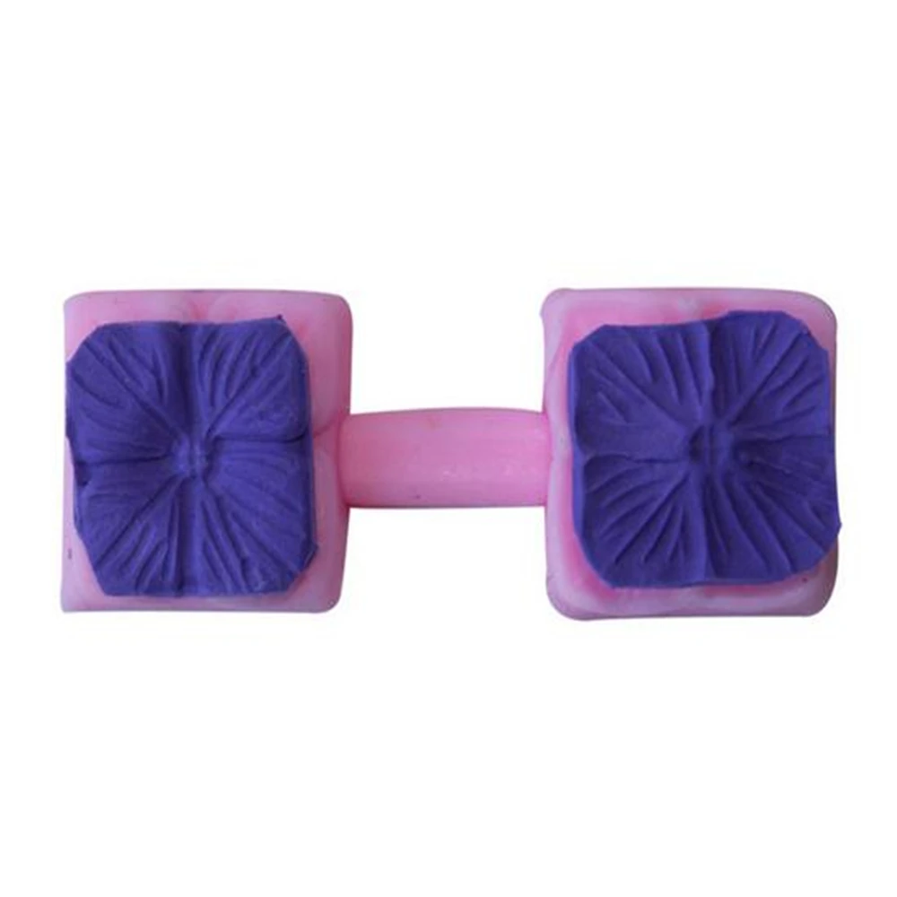 Кухонные квадратные тиснения сделай сам с 4 листьями и цветами для украшения