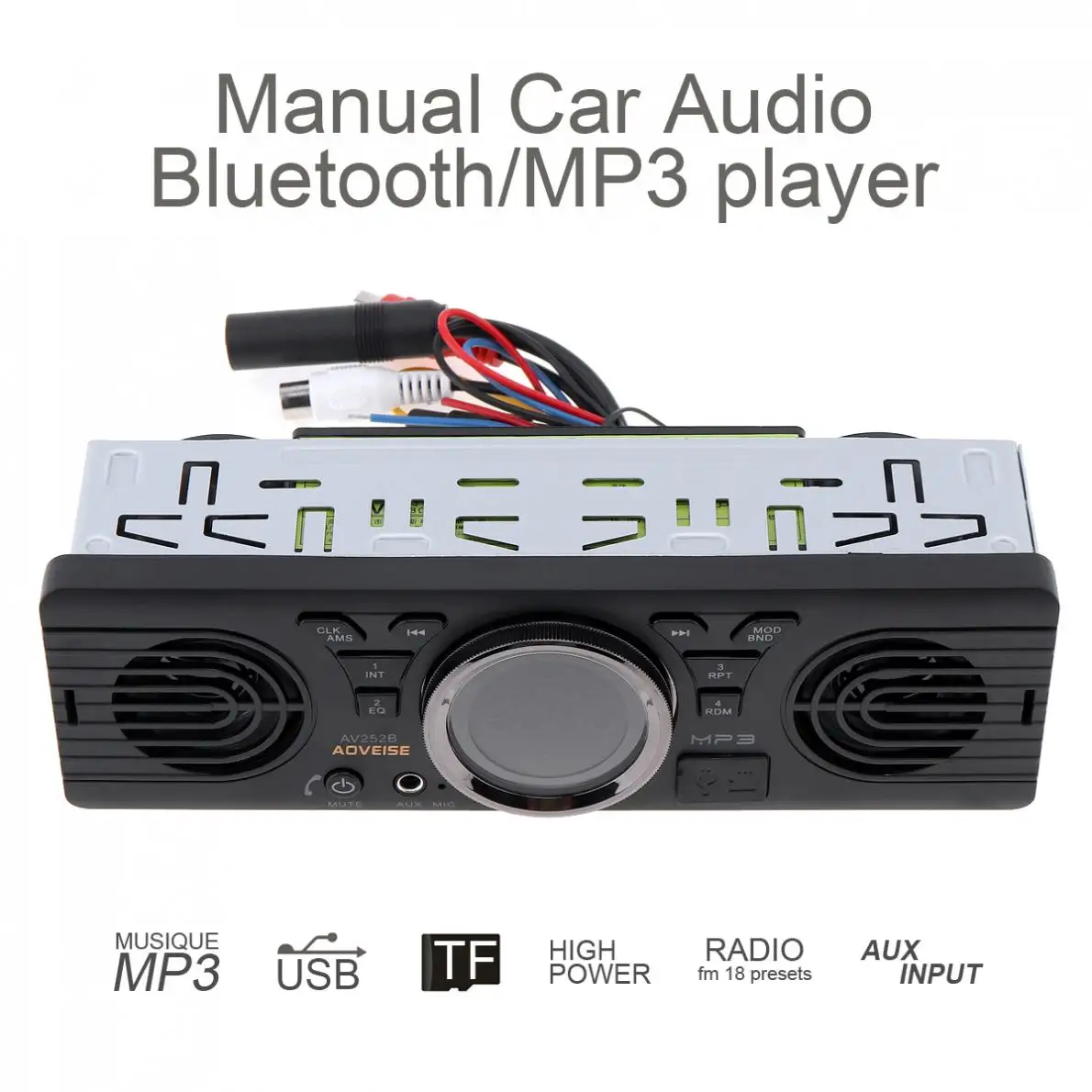 Автомобильный MP3 плеер радио Bluetooth автомобильный радиоприемник аудио стерео FM с