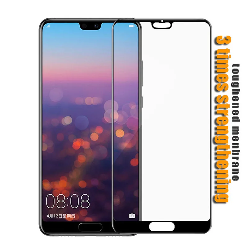 9H Tempered Glass For Huawei mate 10 lite P20 Full Cover Screen Protector pro glass film | Мобильные телефоны и