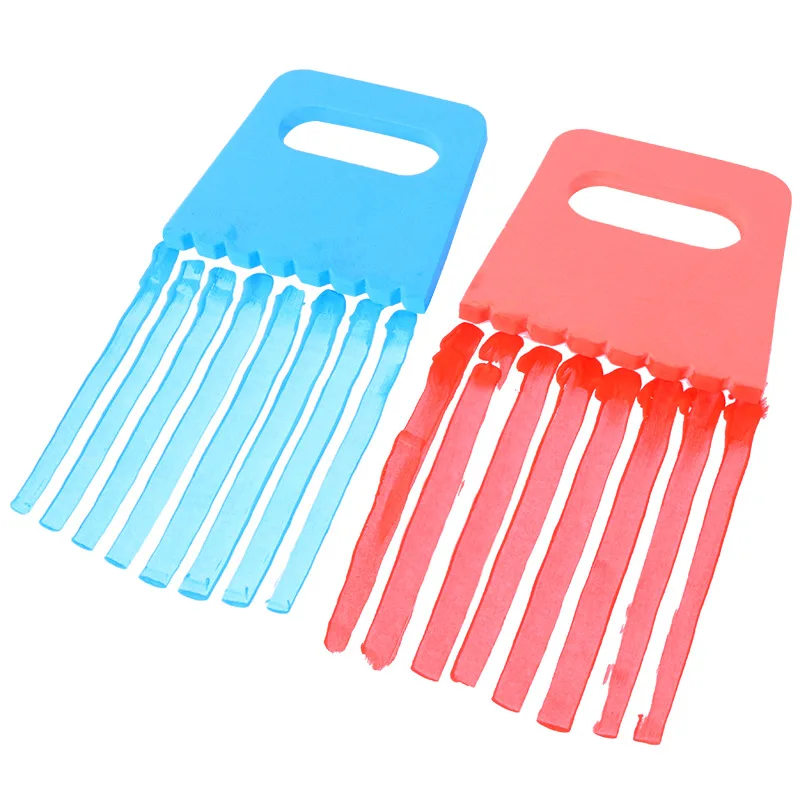 4 шт./компл. цветной скребок для рисования с зубцами детская ручная работа