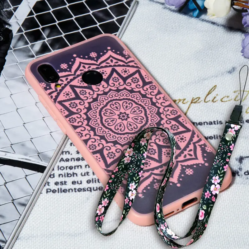 Мягкий ТПУ чехол huawei P20 Lite чехол s для Coque huawei P20 Lite P20 Pro Чехол 3D рельефный кружевной цветок силиконовый Жесткий pc задний Чехол - Цвет: 11