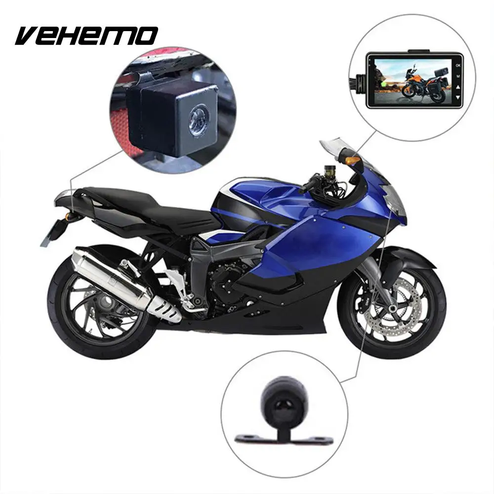 Vehemo двойная камера 3 дюймовый ЖК экран видеорегистратор вождения рекордер