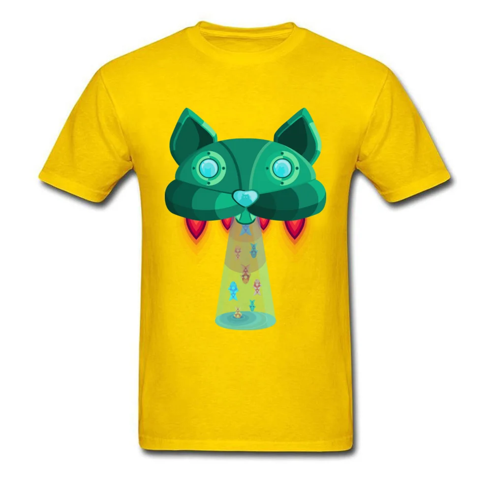 Футболка мужская летняя с рисунком НЛО инопланетянина кошки корабля|anime t shirt|designer
