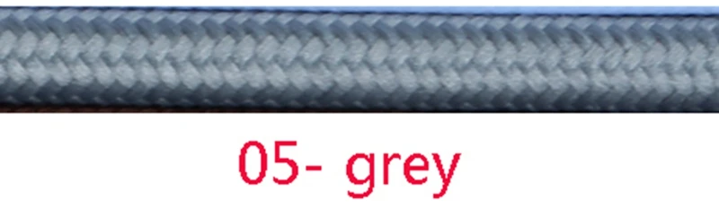 05 grey 2 м 3 м 5 м 10 м 2 ядра 0,75 мм2 винтажный ТЕКСТИЛЬНЫЙ ШНУР Электрический провод плетеный кабель - Цвет: 05 grey
