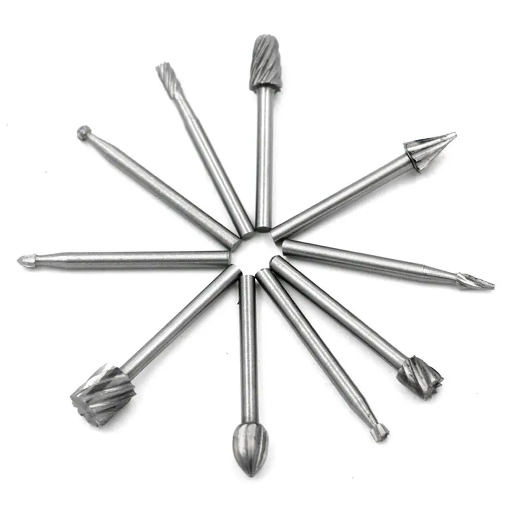 10 Pcs/Set Professional Hardware Tools Rotating Drill Bit Kit DIY Engraving Wood Working Tool Drilling | Инструменты