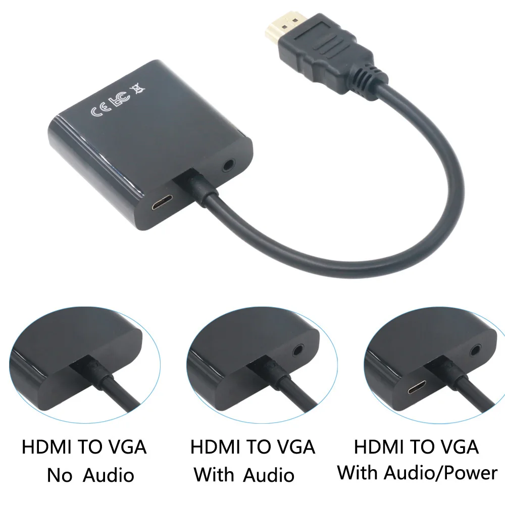 Кабель адаптер Micro HDMI VGA для видеоконвертера ЖК телевизора монитора ПК телефона