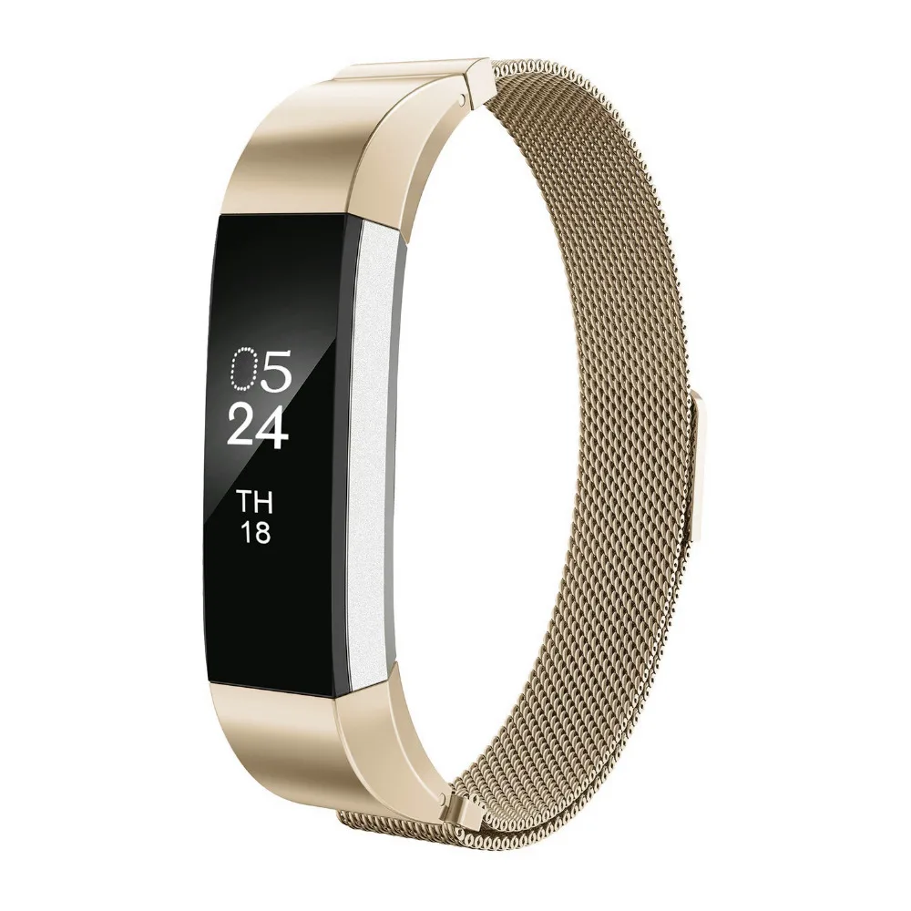 Миланская петля ремешок для Fitbit Alta HR замены металлический браслет из нержавеющей