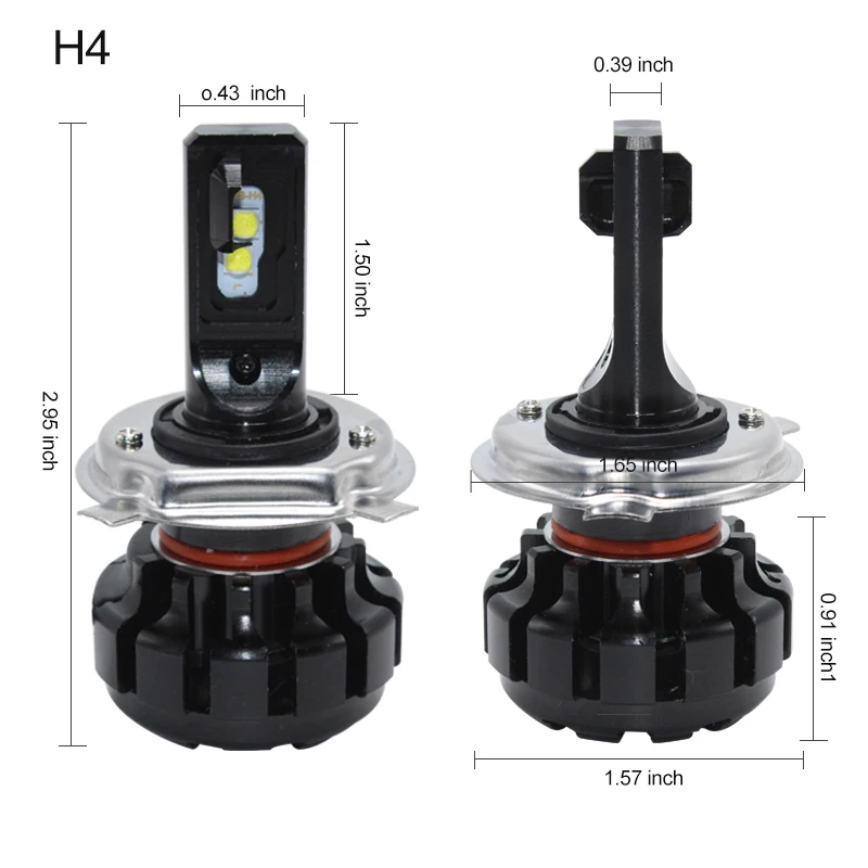 MON SU V1 супер яркий Aut светодиодный фар автомобиля H1 H3 H4 H7 H8 H11 HB3/9005 HB4/9006 9012