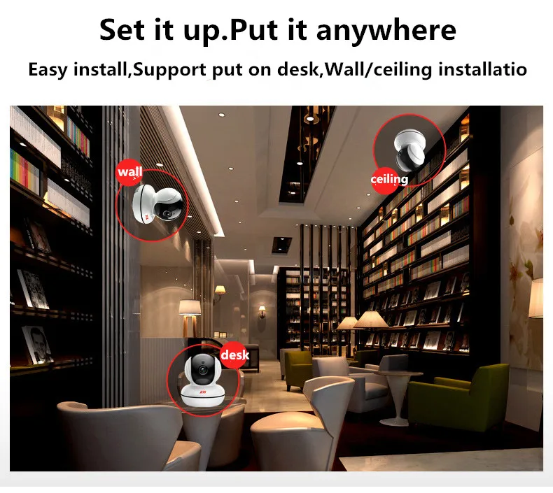 IP камера XM 1080P HD с функцией ночного видения Wi Fi|security camera wifi|camera wifi wirelesshome security |