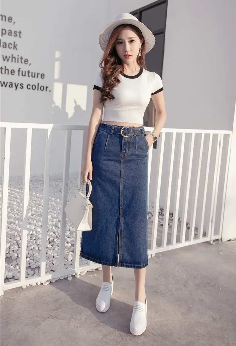 Женская облегающая юбка с завышенной талией длинная ковбойская трапециевидной