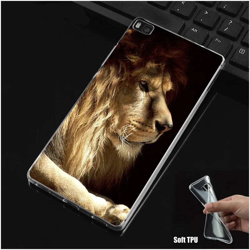 DREAMFOX N180 Powerful Lion Soft TPU Silicone Cover For Huawei P8 P9 P10 Lite Plus 2017 Honor 8 9 Pro 6X Case |