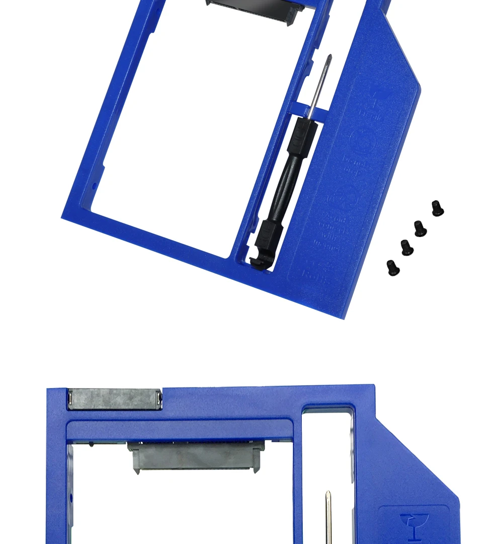 DeepFox 2nd HDD Caddy 9,5 мм SATA 3,0 2," SSD Optibay CD DVD для HDD чехол Корпус CD-ROM ODD для Apple Macbook Pro Air 13" 15"