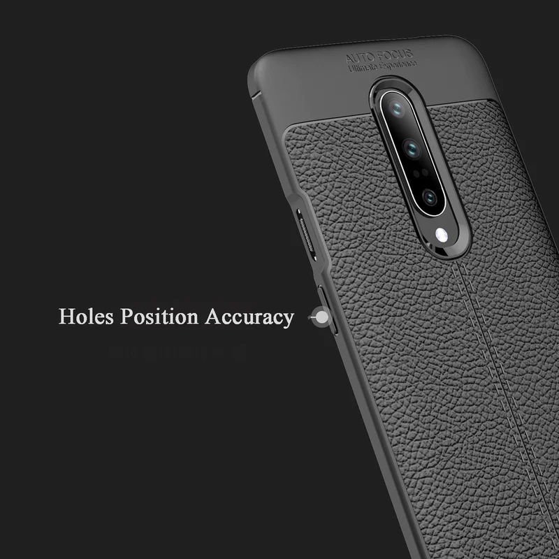 Чехол для Oneplus 7 Pro кожаный роскошный мягкий ТПУ ультра модный противоударный