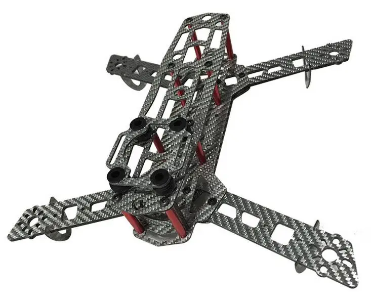 Новый черный QAV250 углеродного волокна стекловолокна Мини 250 FPV Quadcopter Quad copeter рамка