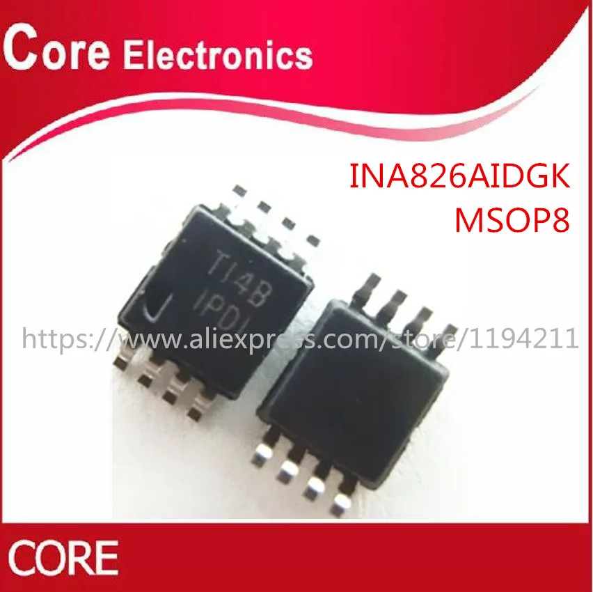 50 шт. INA826AIDGKR INA826AIDGK INA826 MSOP 8 IC новый|Интегральные схемы| |