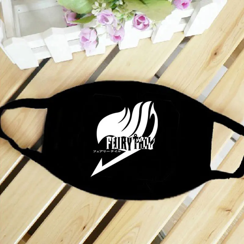 Fairy Tail Унисекс, дышащая маска для рта, аниме, атака на титанов, цельная маска для рта, хлопок, Алан Уокер, респиратор против пыли - Цвет: Fairy Tail