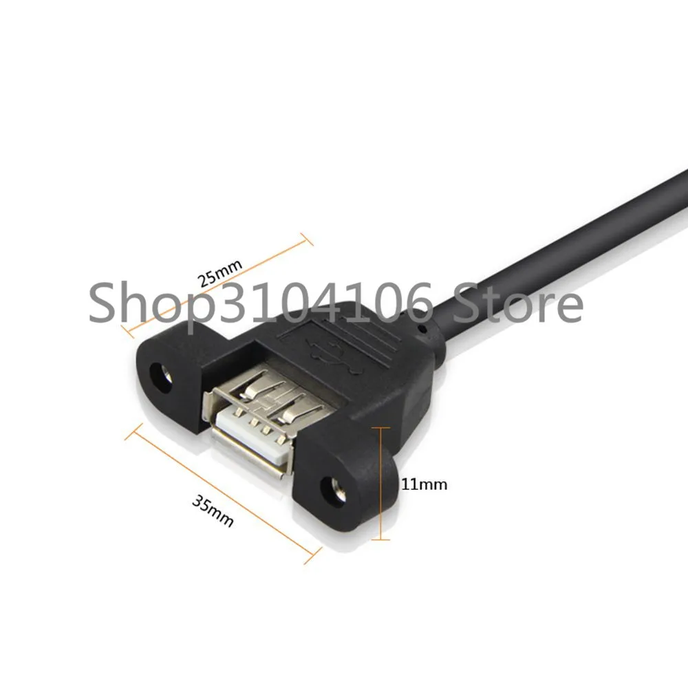Удлинительный Кабель USB 2 0 A типа Папа мама с винтами для крепления на панель|extension