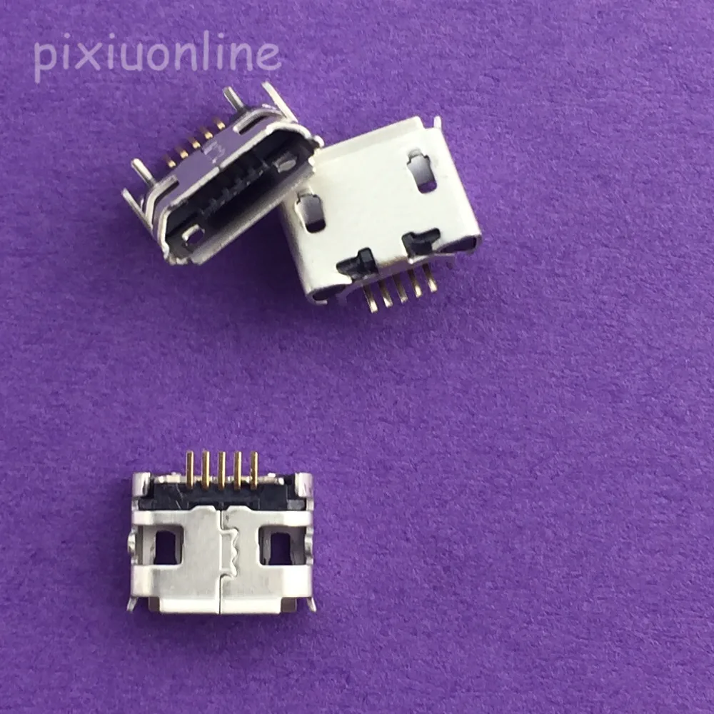 10 шт. G32Y 5pin Micro USB длинный контактный разъем гнездовой вощеный рожковый вьющийся