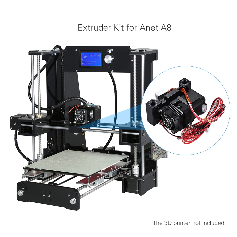 Экструдер для 3D принтера Anet подающий комплект сопло мотор детали диаметр нити 1 75