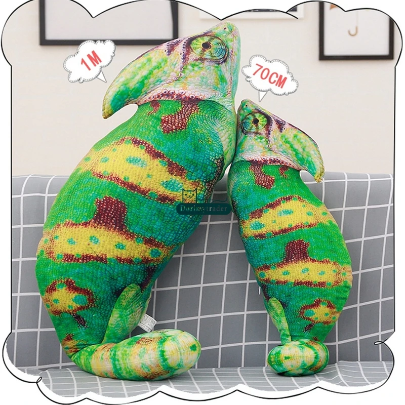 1 шт. плюшевая игрушка Хамелеон в виде ящерицы 100 см|chameleon plush|doll fortoy plush |