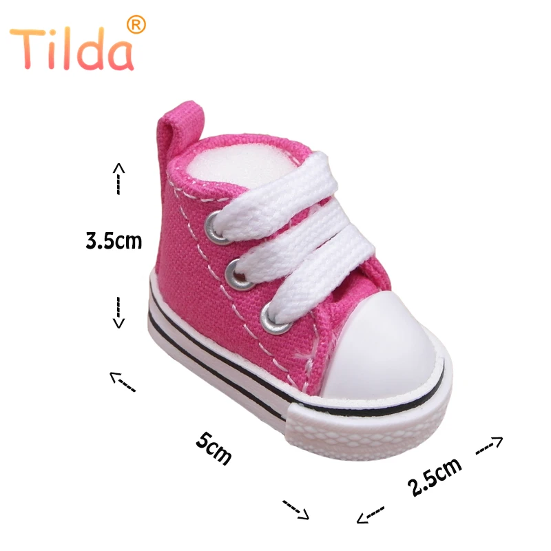 Парусиновая обувь Tilda 5 см 1/6 для шарнирных кукол оригинальная куклы 20 аксессуары