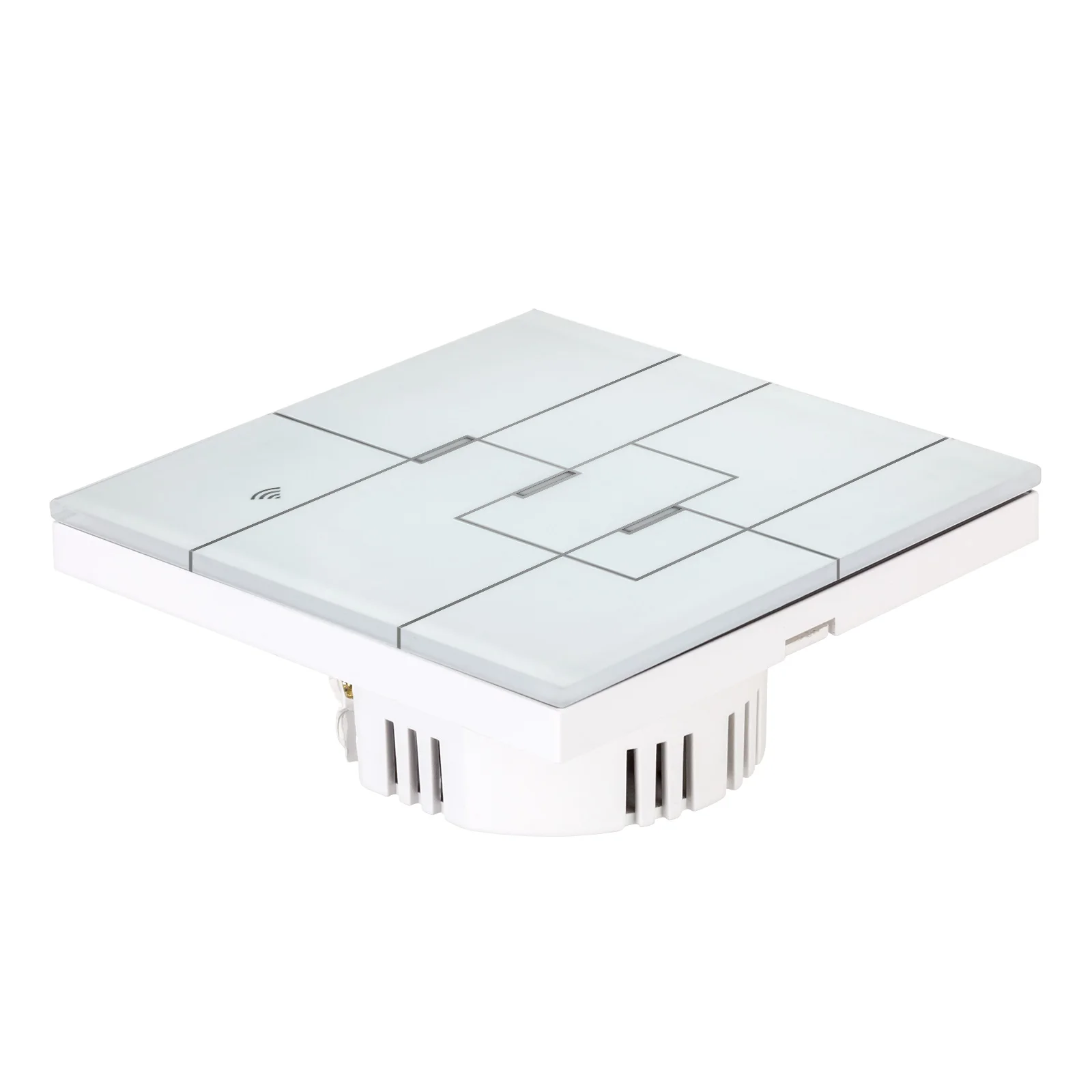 WiFi Smart Wall Touch Panel Switch Interruptor Pared Home Light 1/2/3 Gang APP Control Google Crystal glass | Безопасность и