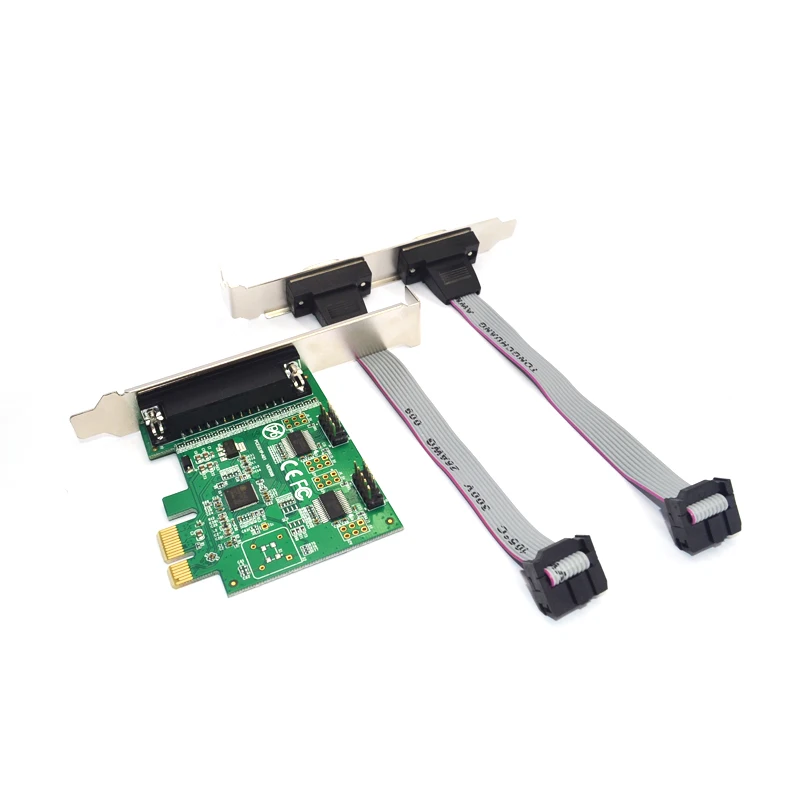 Плата расширения RS 232 адаптер PCI Express 1x компьютерные компоненты PCIE X1 PCI-E карта для