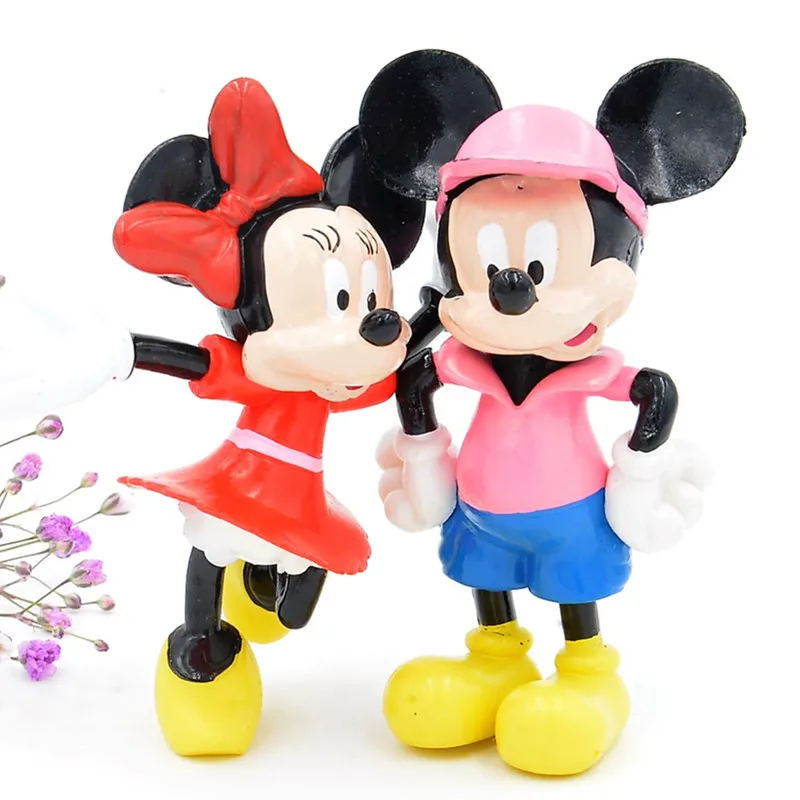 Игрушки для детей 6 шт./компл. 8 см Микки Маус Минни Дональд Дак|pvc action figure|donald duckfigure