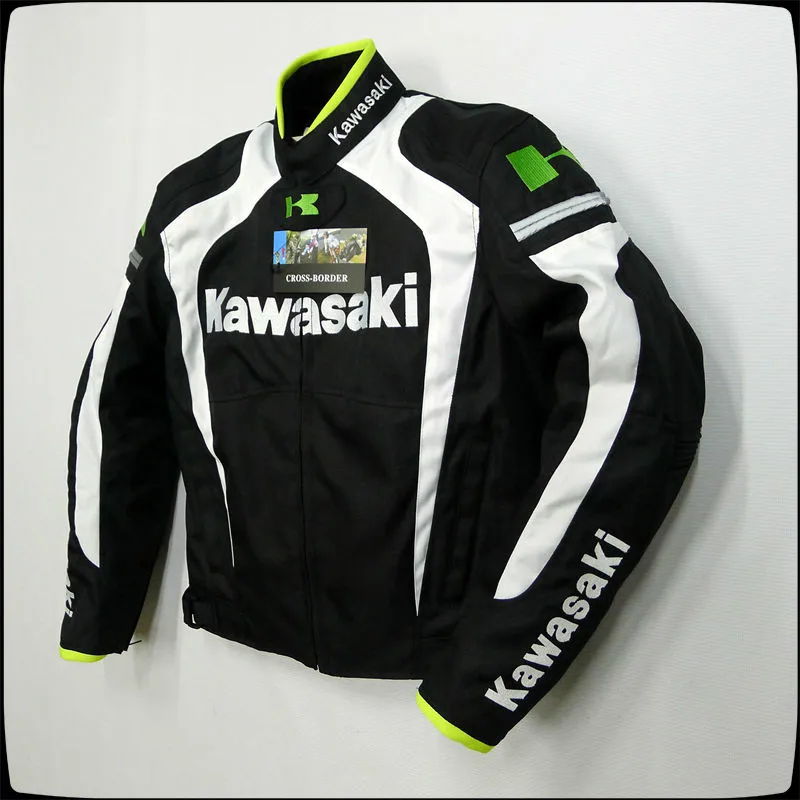 Про сетки Для Мужчин's мотоцикл куртка Гонки Куртки Kawasaki мотоциклетная |